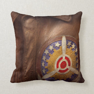 Cojín Decorativo Avión - piloto - la chaqueta del vuelo