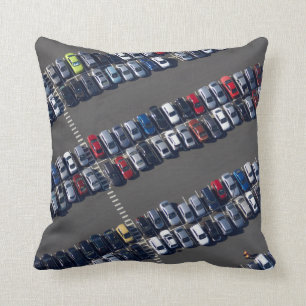 Cojín Decorativo Avión sobre el estacionamiento