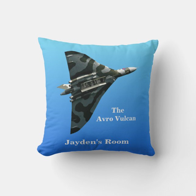 Cojín Decorativo Avro Vulcan Delta Wing Bomber personalizado (Anverso)