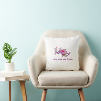 Cojín Decorativo "Away With the Fairies" Throw Pillow