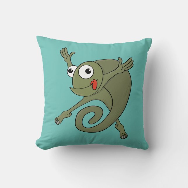 Cojín Decorativo Awesome Chameleon (Anverso)