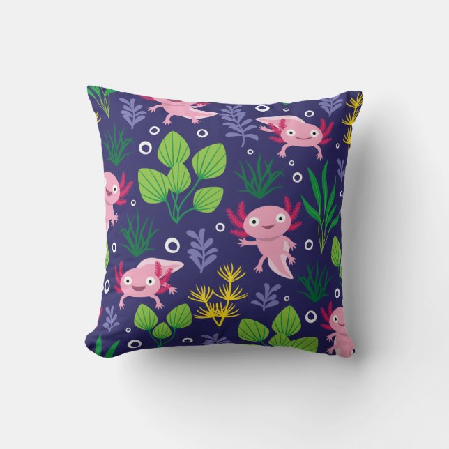 Cojín Decorativo Axolotl (Anverso)