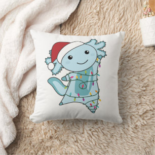 Cojín Decorativo Axolotl Merry Christmas Winter Animals Axolotls