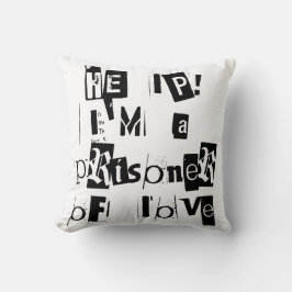 Cojín Decorativo ¡Ayuda! Soy un prisionero de amor