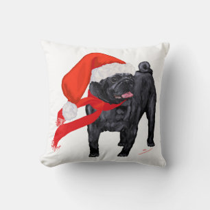 Cojín Decorativo Ayudante de Santa Pug