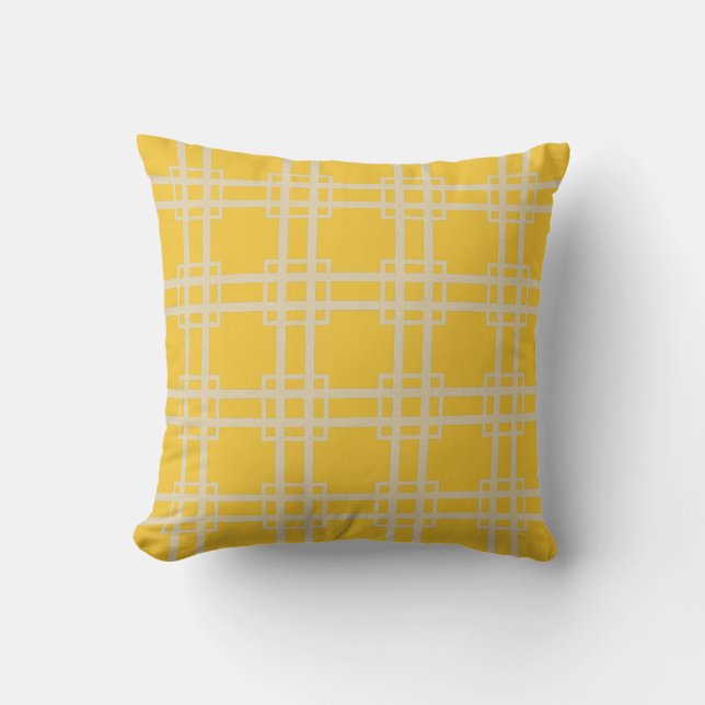 Cojín Decorativo Azafrán Spice Moods Lattice (Anverso)