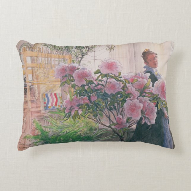 Cojín Decorativo Azalea, 1906 (w/c en el papel) (Anverso)