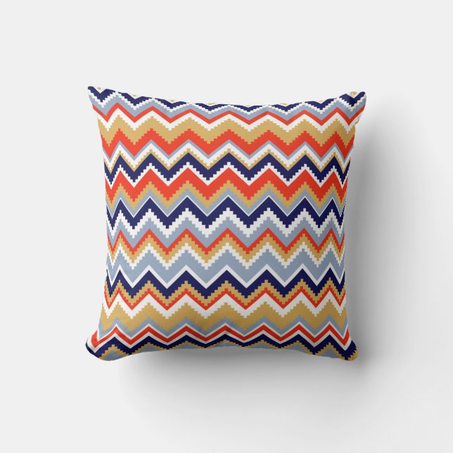 Cojín Decorativo Aztec Chevron #11 en VictoriaShaylee (Anverso)