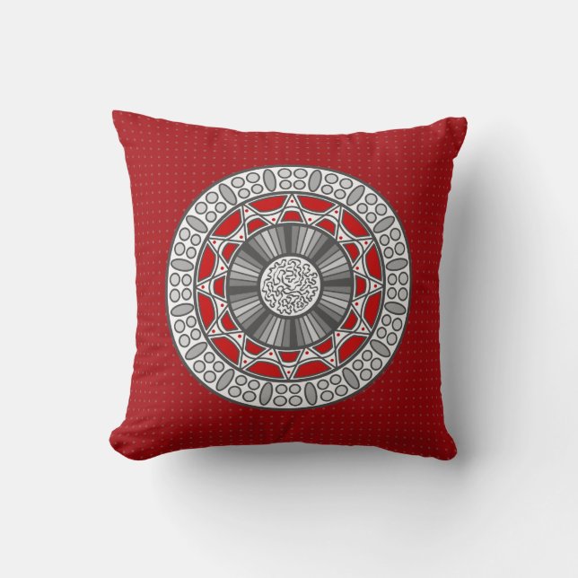 Cojín Decorativo Aztec se reúne con Alien Pillow (Anverso)