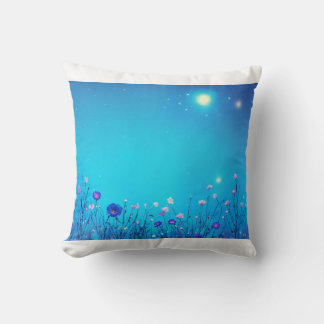 Cojín decorativo azul