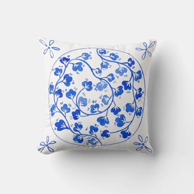Cojín Decorativo Azul (Anverso)