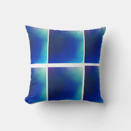 Cojín decorativo azul a turquesa