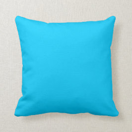 Cojín Decorativo Azul Acuático Sólido