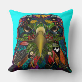 Cojín Decorativo Azul águila estadounidense