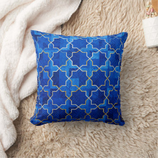 Cojín Decorativo Azul andaluz - Elegancia oriental marroquí
