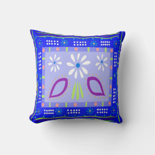 Cojín decorativo azul Baja Fiesta