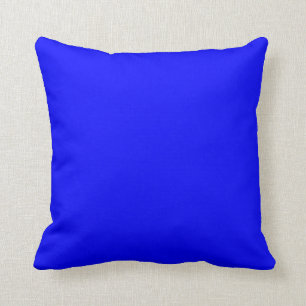 Cojín Decorativo Azul brillante azul Electric Azul Neón Azul Color 