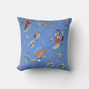 Cojín Decorativo Azul Cielo Kandinsky