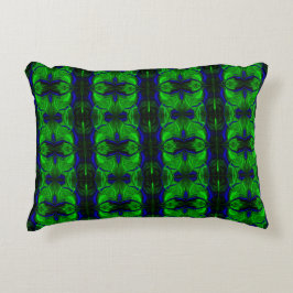 Cojín Decorativo Azul con trazos entrelazados 'flotantes'