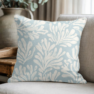 Cojín Decorativo Azul Coral Costero