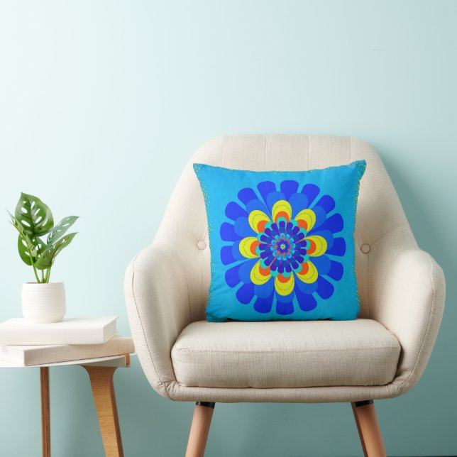 Cojín Decorativo Azul de Bloom (Silla)