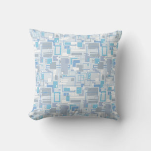 Cojín Decorativo Azul de Gatos Geniales