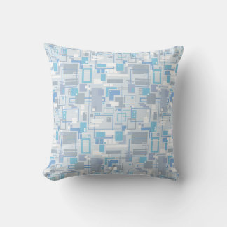 Cojín Decorativo Azul de Gatos Geniales