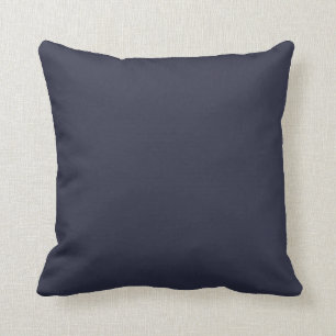 Cojín decorativo azul de la marina sólida