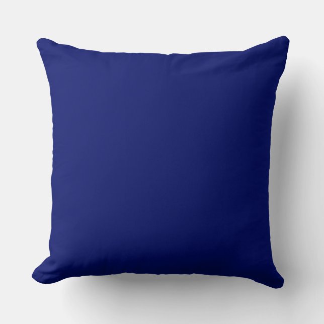 Cojín Decorativo Azul de medianoche (Anverso)