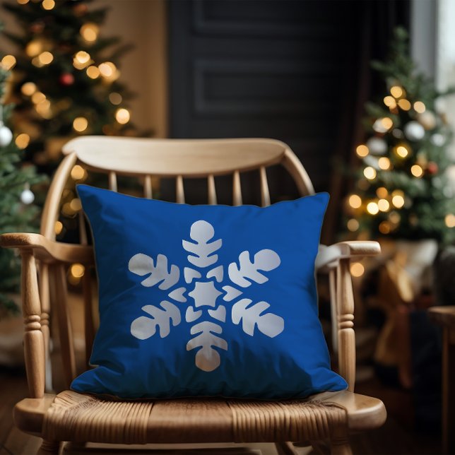 Cojín decorativo azul de nieve (Subido por el creador)