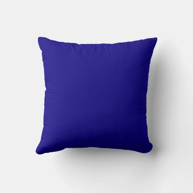 Cojín Decorativo Azul de pintura abstracta (Reverso)