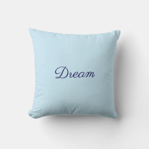 Cojín decorativo azul del bebé soñado