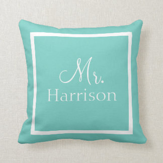 Cojín Decorativo Azul famoso| Sr. Boda