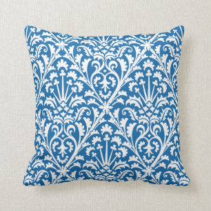 Cojín Decorativo Azul floral y blanco de Delft