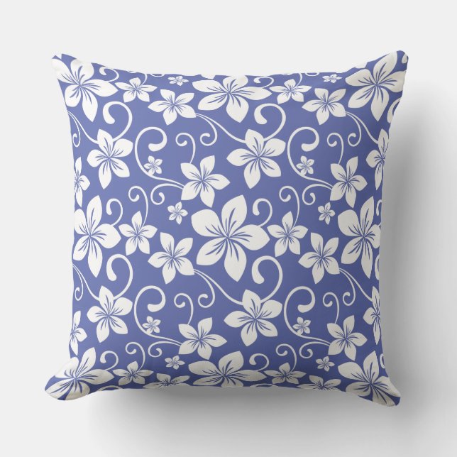 COJÍN DECORATIVO AZUL HAWAII (PERIWINKLE) (Anverso)