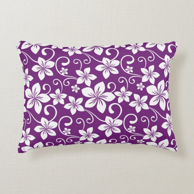 COJÍN DECORATIVO AZUL HAWAII (PLUM) (Anverso)