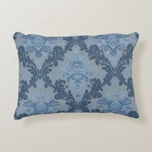 Cojín Decorativo Azul Humeante Pizarra Suave Polvo Azul Elegante Da