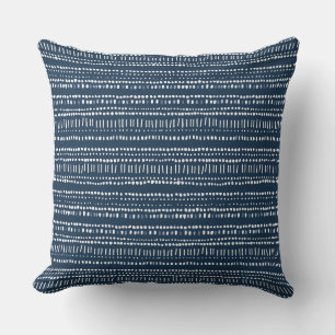 Cojín decorativo azul índigo