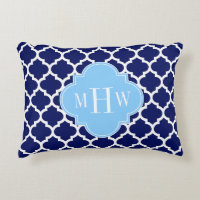 Azul Marino Blanco Marroquí #5 Azul Cielo Monogram