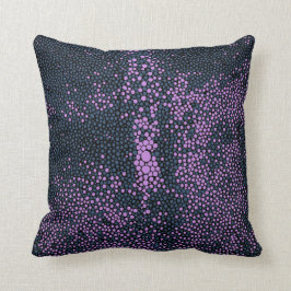 Cojín Decorativo Azul marino y morado Shagreen