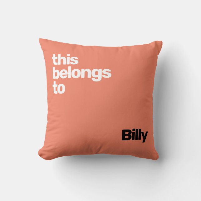 Cojín Decorativo azul moderno (Anverso)