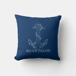 Cojín Decorativo Azul Nautical Spirit Anchor Navy