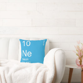 Cojín decorativo azul neón