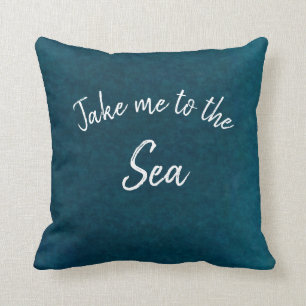 Cojín Decorativo Azul oceánico Verde azulado Me Lleva A La Acuarel