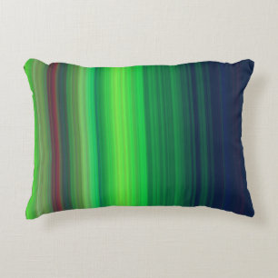 Cojín Decorativo Azul oscuro, verde lima y gradiente rojo