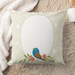 Cojín Decorativo Azul Pastel Decoración para Habitación de Niños Pá