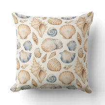 AZUL PASTEL Y CONCHAS TROPICALES BEIGE 
