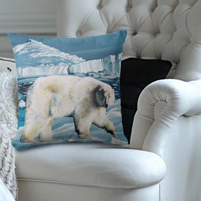 Cojín Decorativo Azul polar ártico (Subido por el creador)