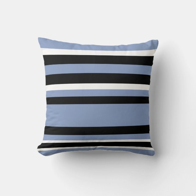 Cojín Decorativo Azul Polvoriento #1 (Anverso)