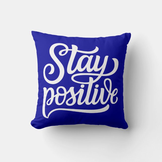 Cojín Decorativo Azul positivo (Anverso)